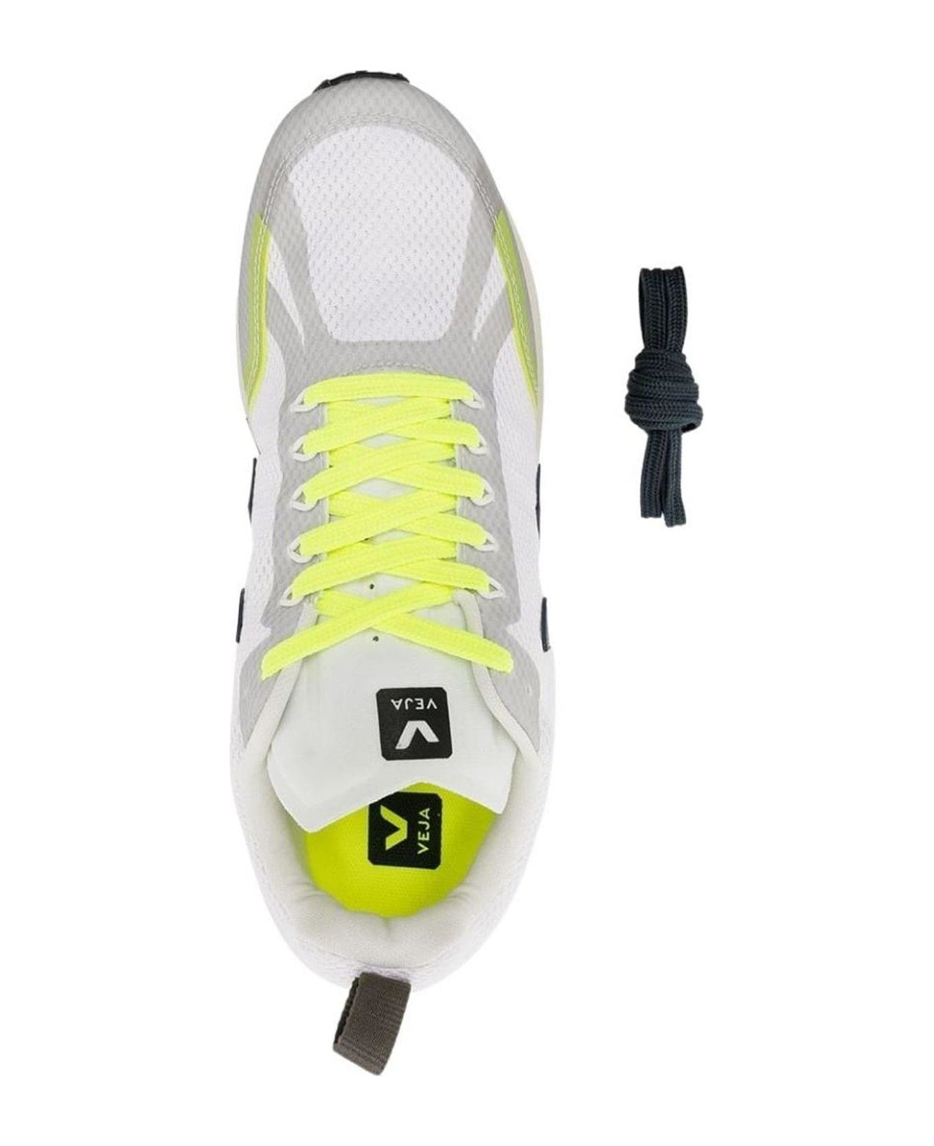 Veja Logo Detailed Low-top Sneakers - White Nautico Multi