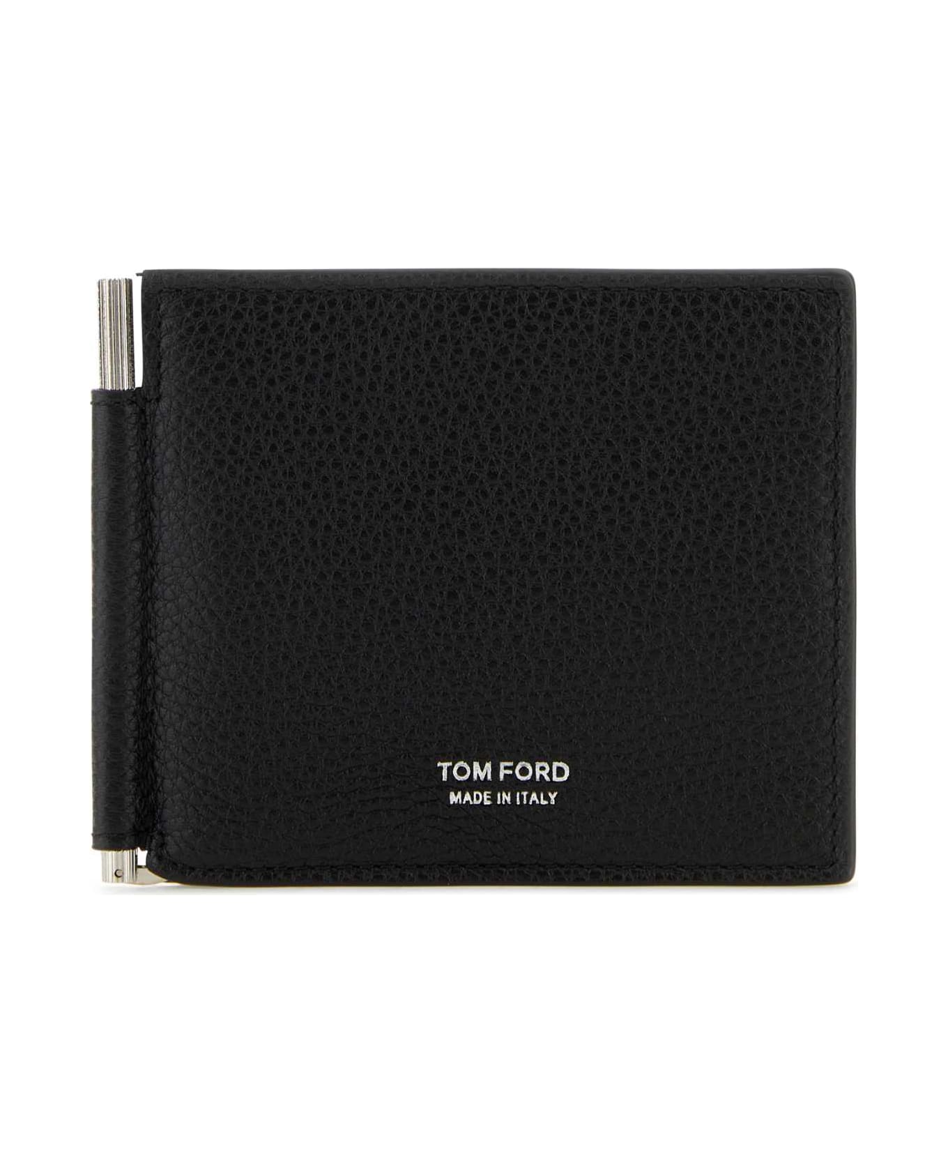 Tom Ford Leather Wallet - BLACK