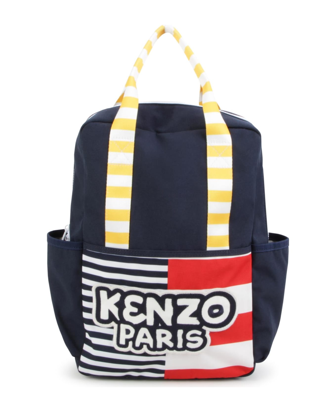 Kenzo Kids Zaino Con Ricamo - Blue