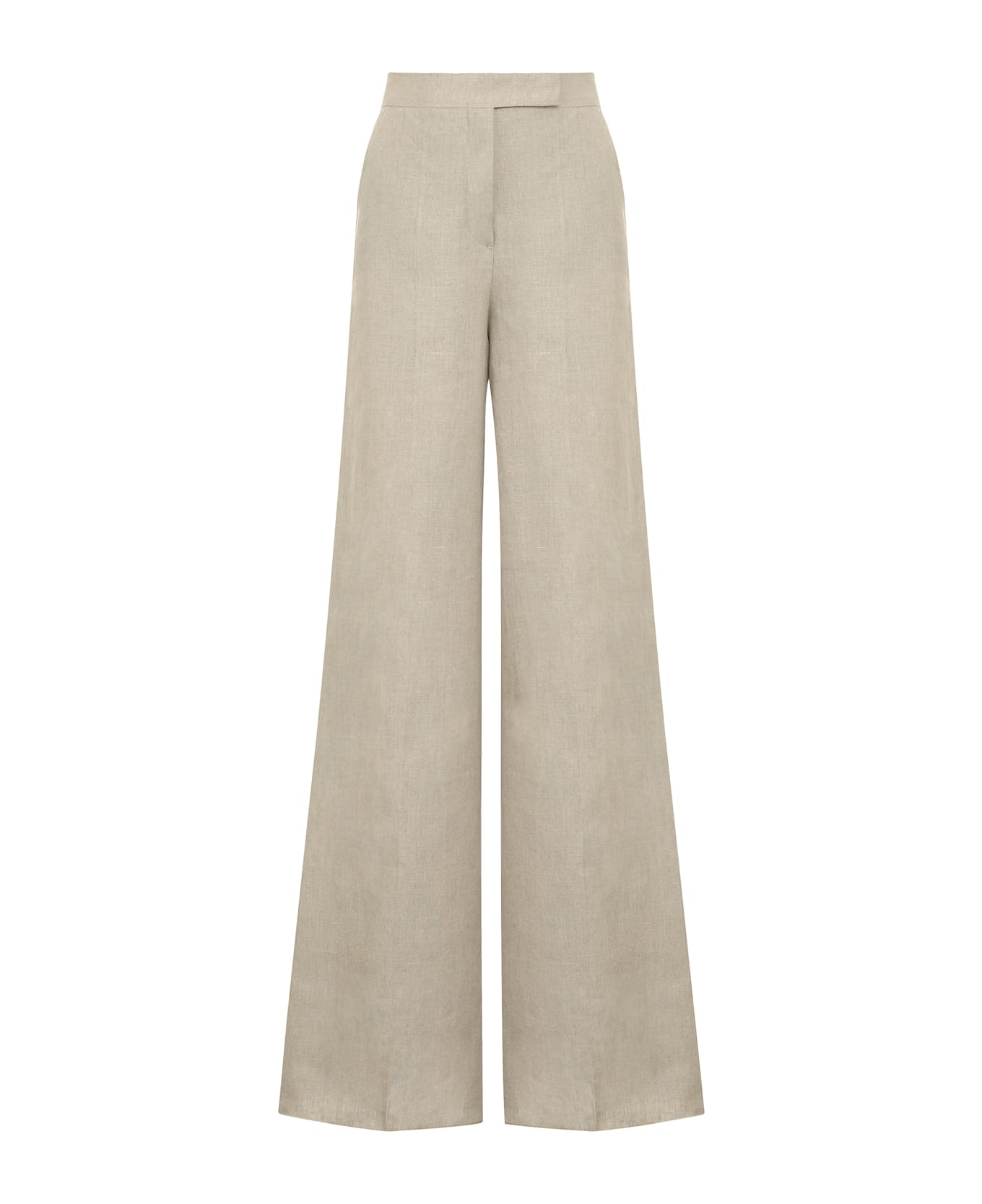 Sequoia Linen Wide Leg Trousers - Thumbnail 2