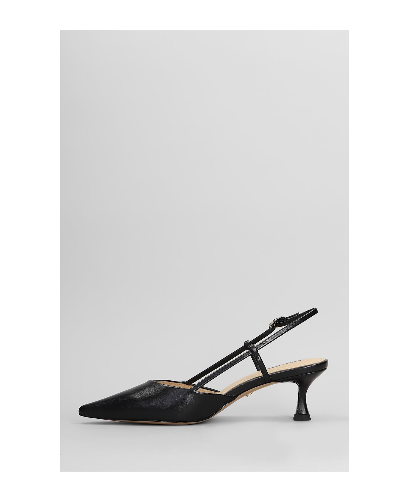 Lola Cruz Carmen 55 Pumps In Black Leather - black