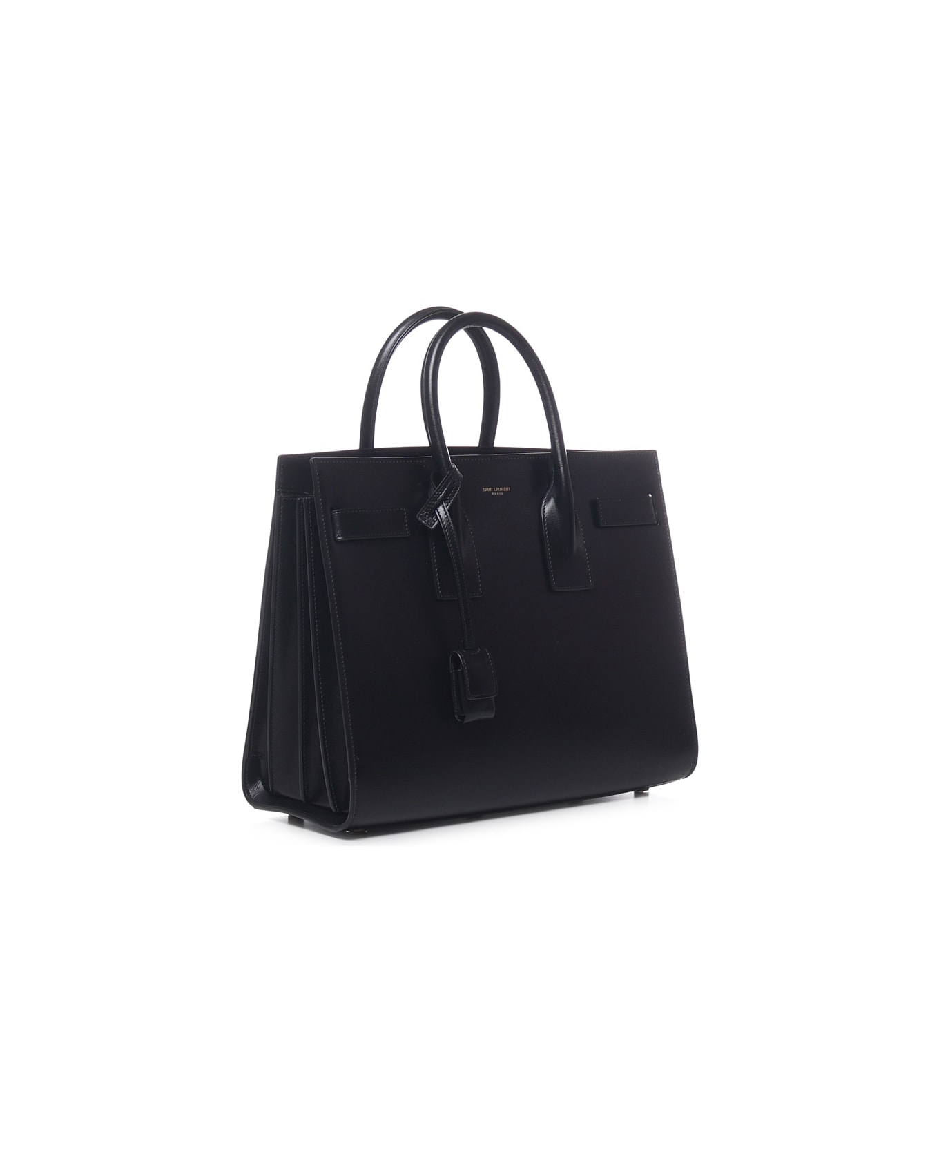 Saint Laurent Small Sac De Jour Bag In Smooth Leather - BLACK BLACK トラベルバッグ