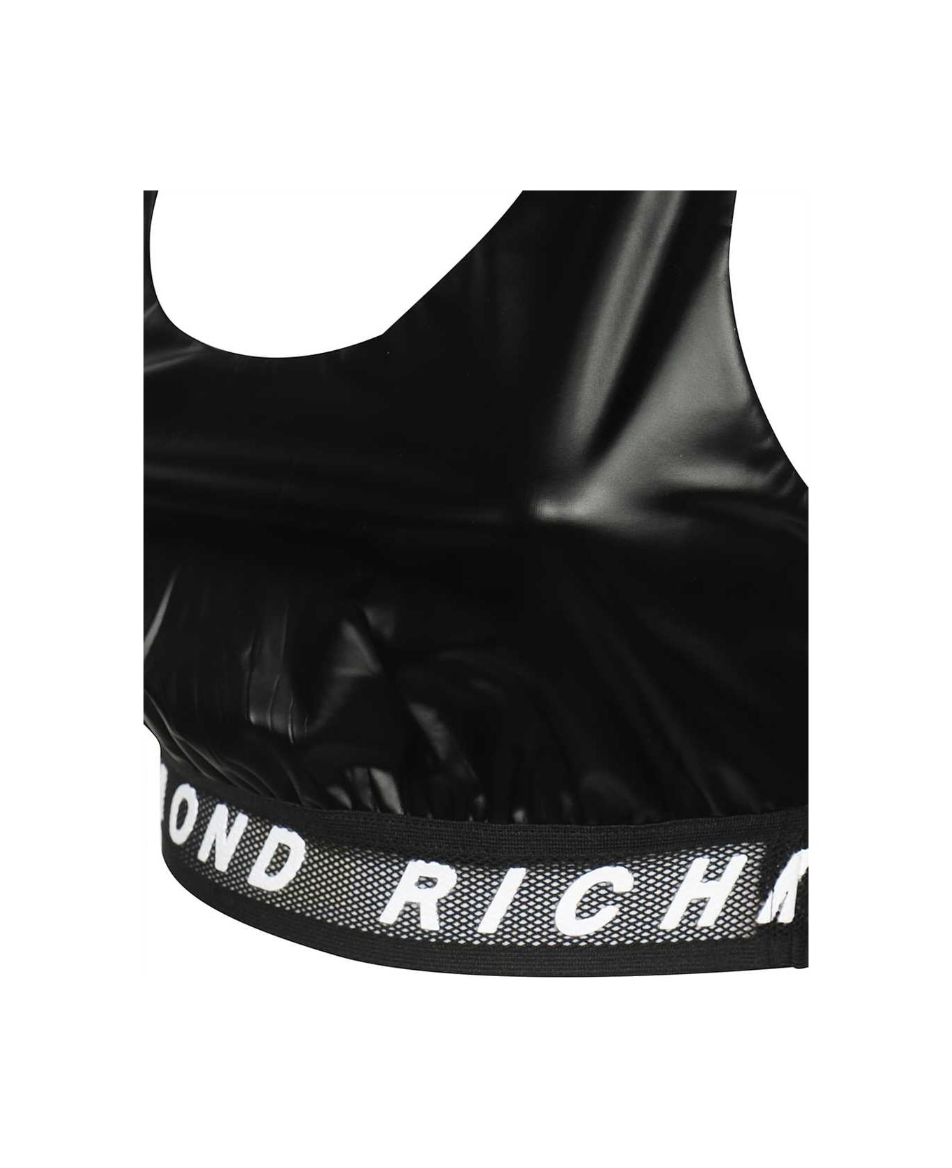 John Richmond Techno Fabric Top - black