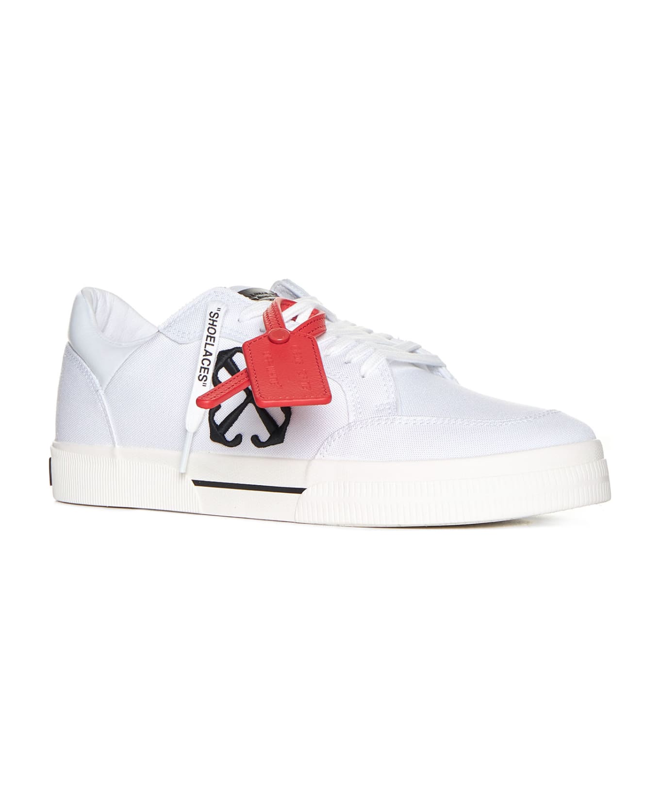 Off-White New Low Vulcanized Canvas Sneakers - White