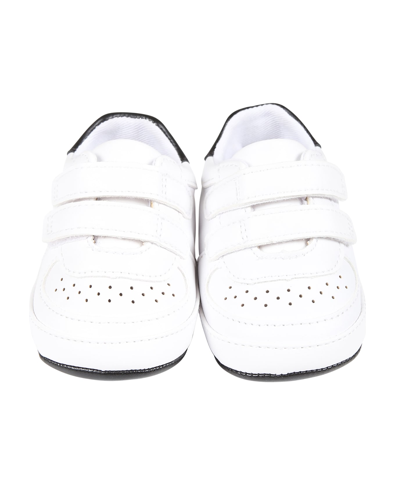 Calvin Klein White Sneakers For Baby Boy With Logo - White シューズ
