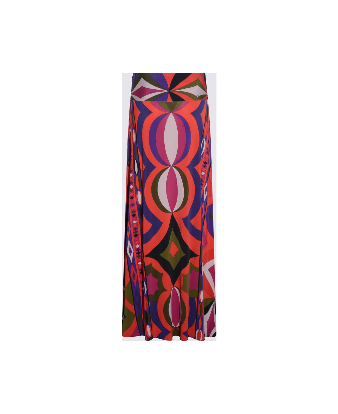 Pucci Multicolor Silk Maxi Skirt - MultiColour