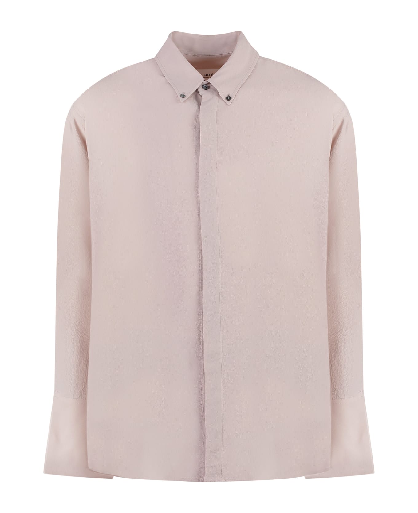 Ami Alexandre Mattiussi Silk Blend Shirt - Pink