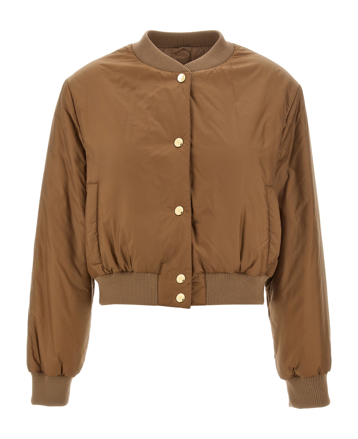 Max Mara The Cube 'greenbi' Bomber Jacket - Beige