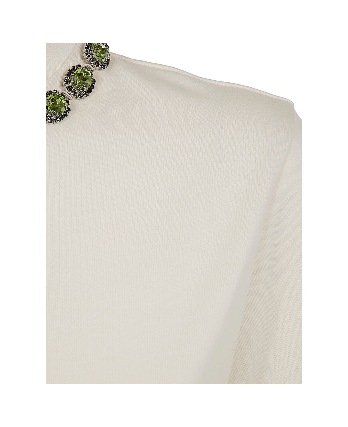 Essentiel Antwerp Galenic Embroidered T-shirt - Off White