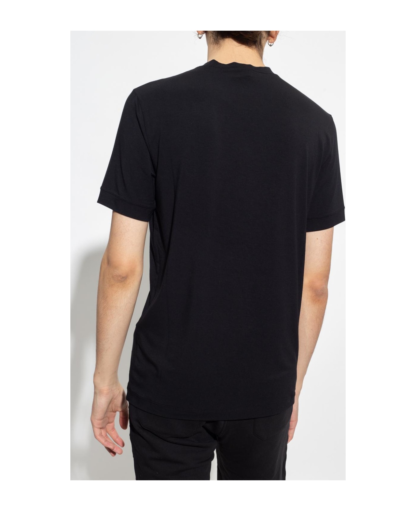 Giorgio Armani T-shirt With Logo - BLACK