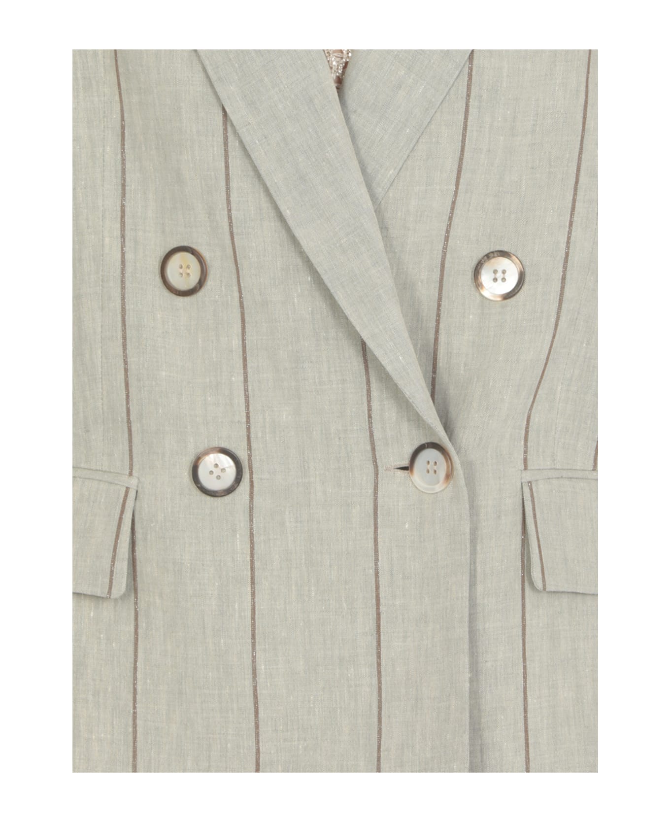 Peserico Linen Blazer - Grey