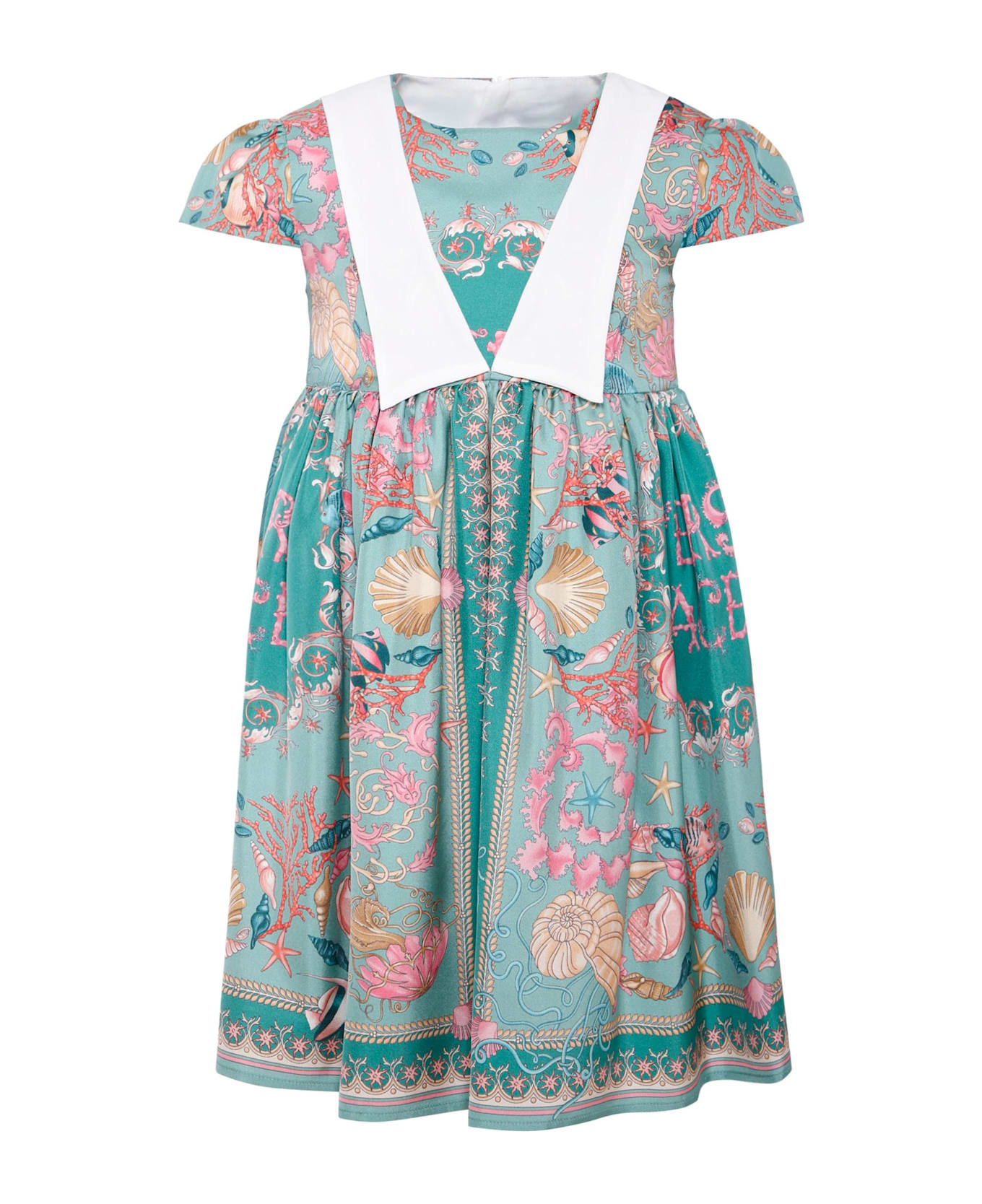 Versace Multicolor La Vacanza Dress For Girl - Multicolor