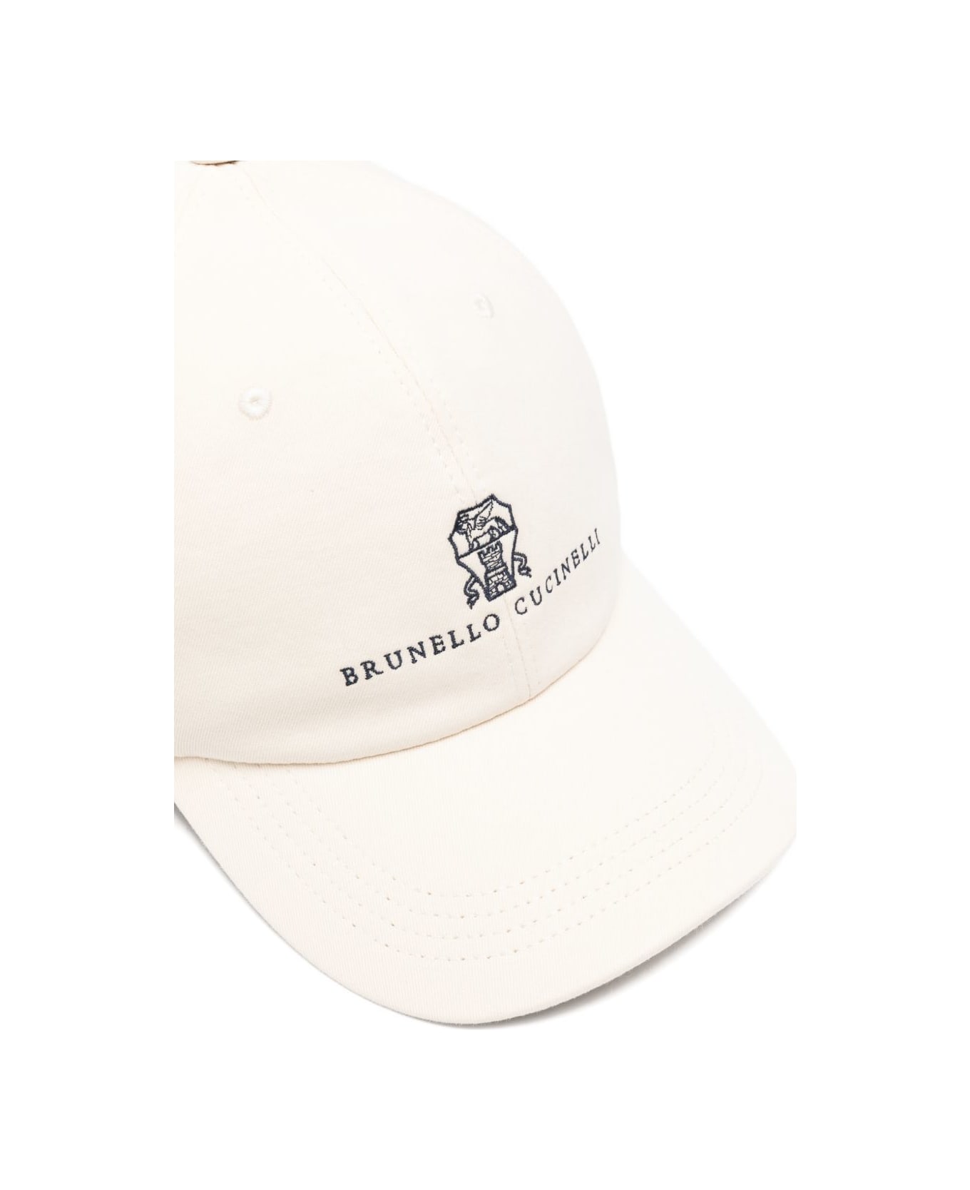 Brunello Cucinelli Logo Baseball Cap - White
