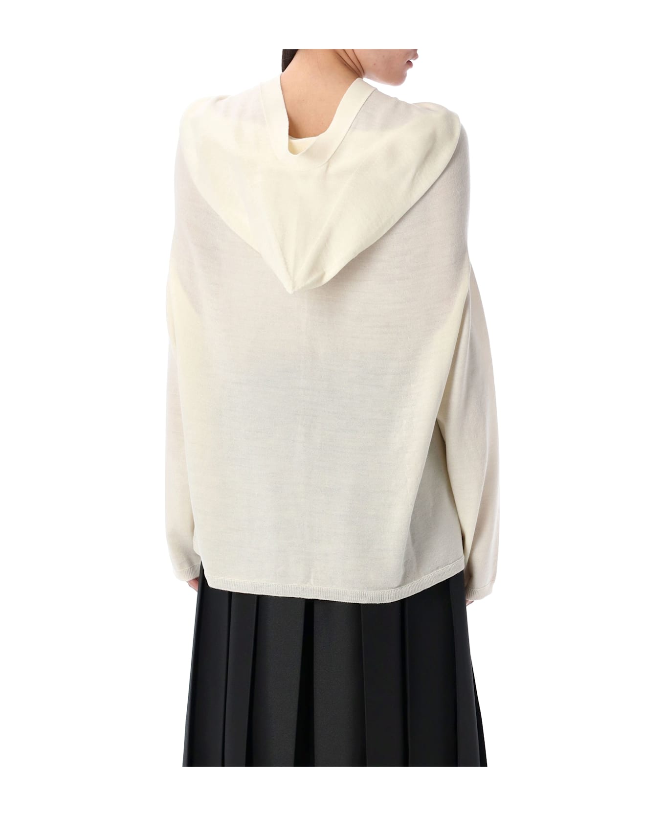 Comme des Garçons Hooded Cardigan - OFF WHITE