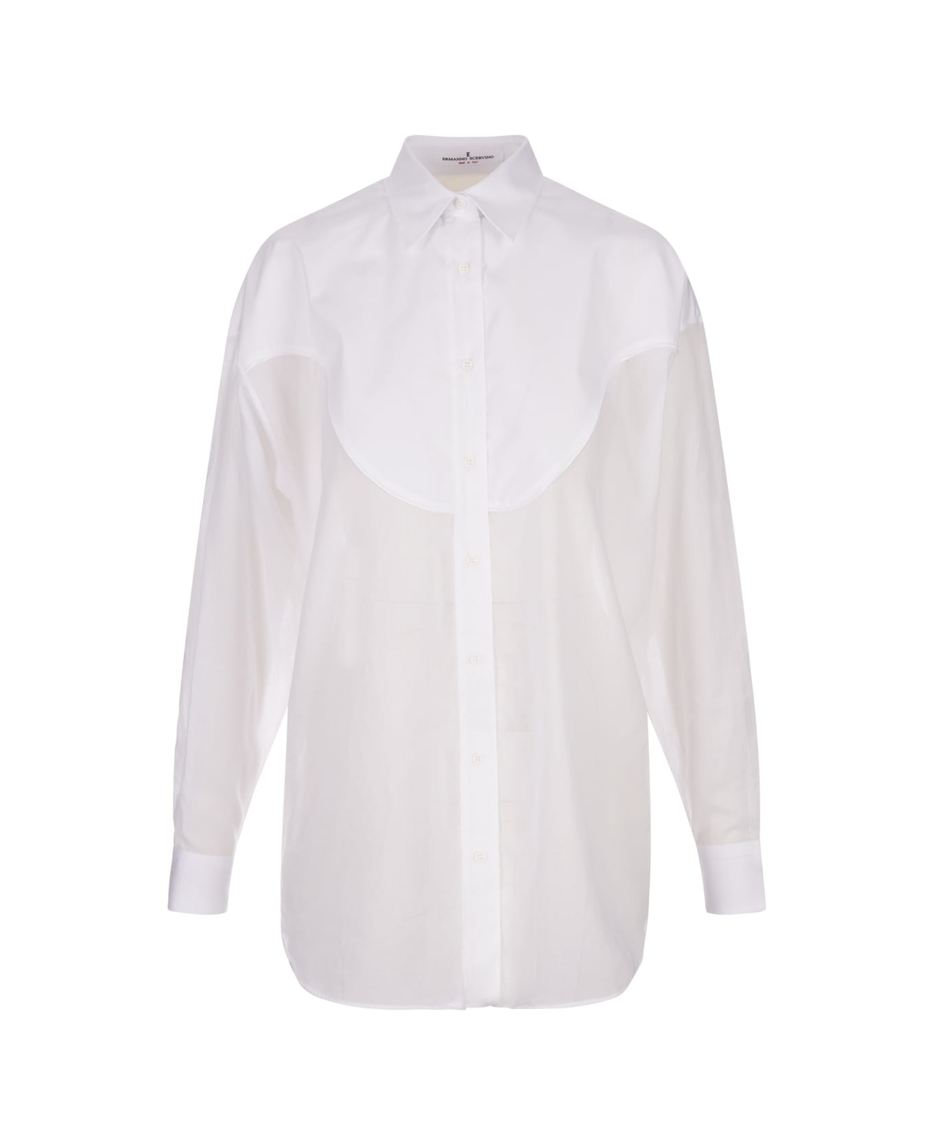 Ermanno Scervino White Oversize Shirt - White シャツ
