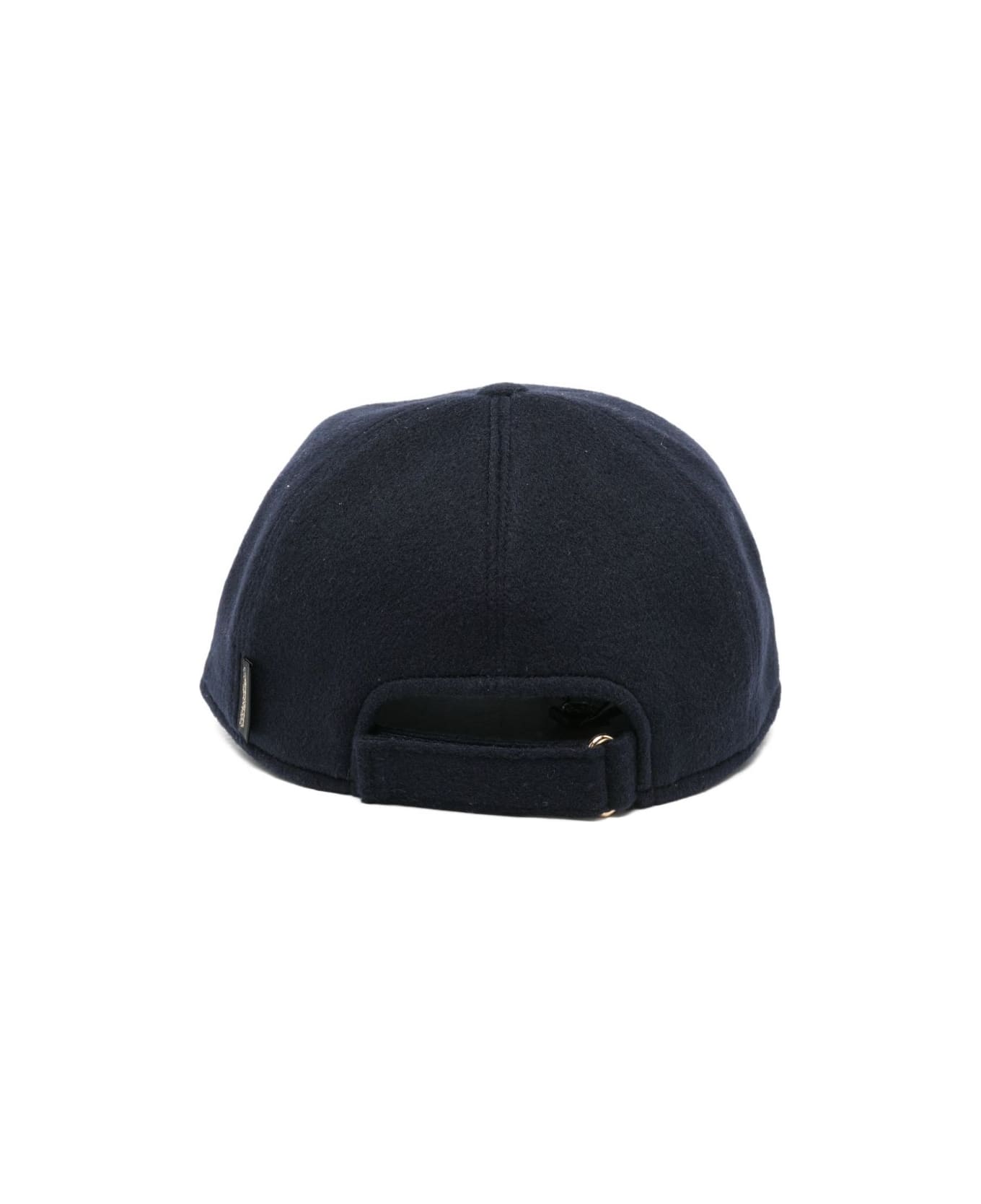 Borsalino Hiker Cashmere Baseball Cap - Blue