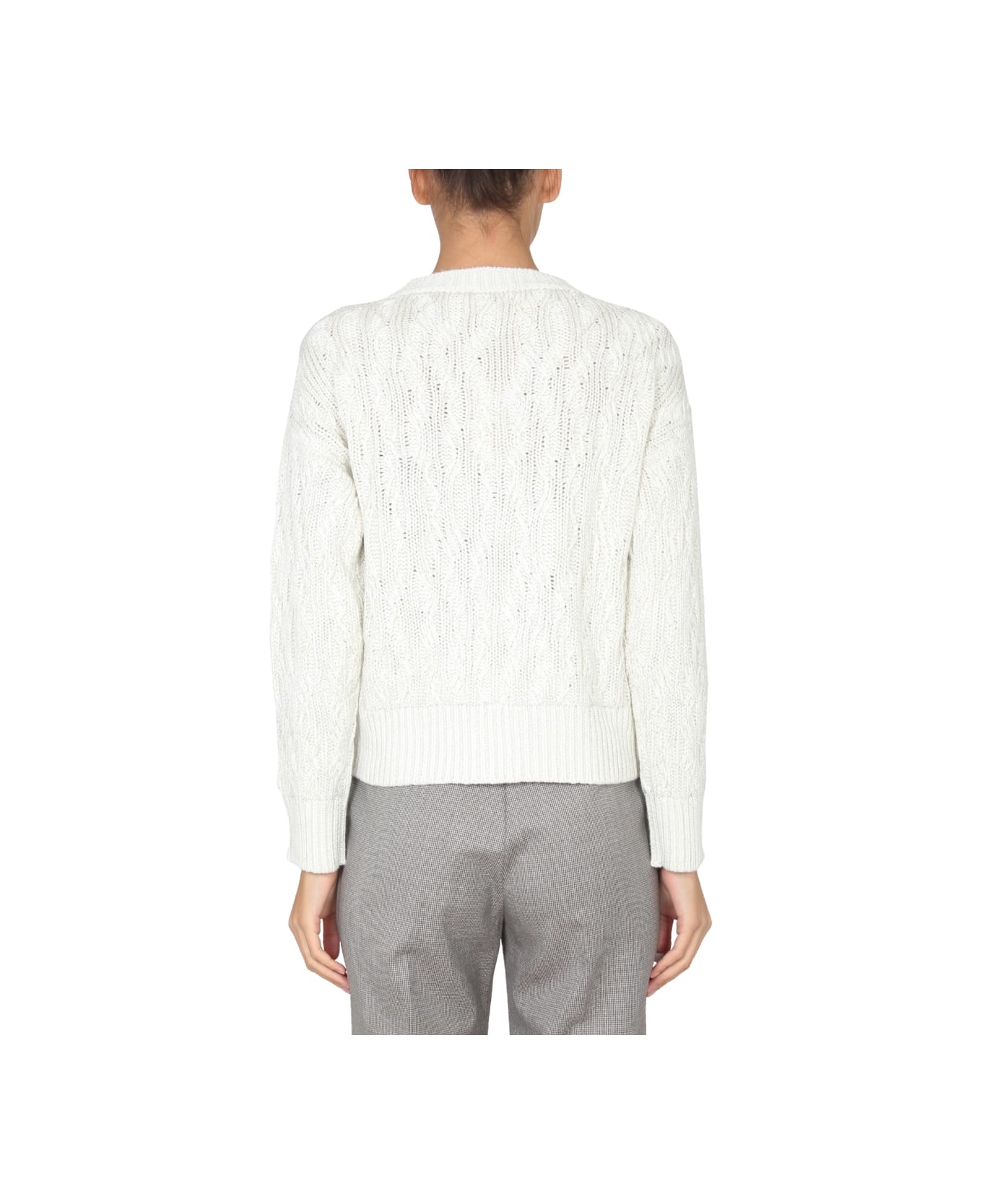 Fabiana Filippi Wool Blend Sweater - WHITE ニットウェア