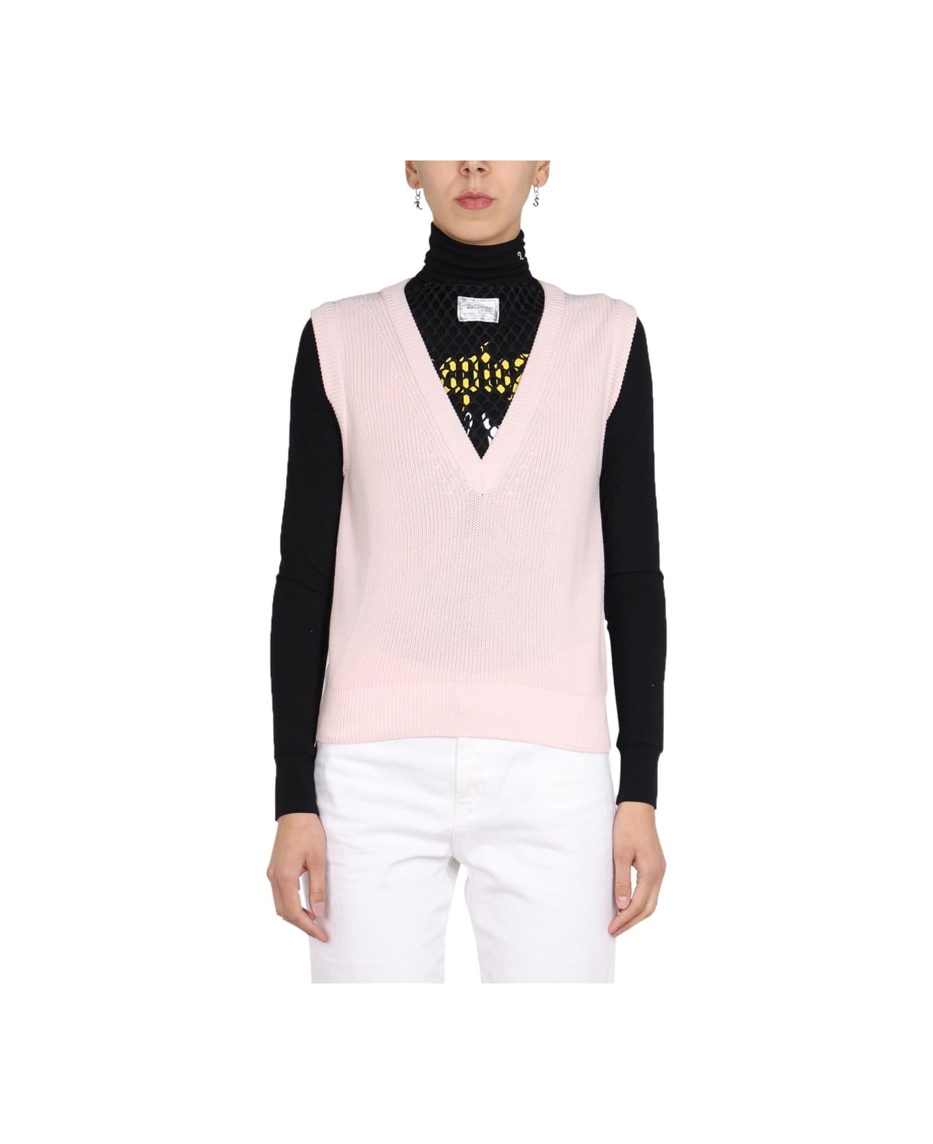 Raf Simons Knitted Vest - PINK