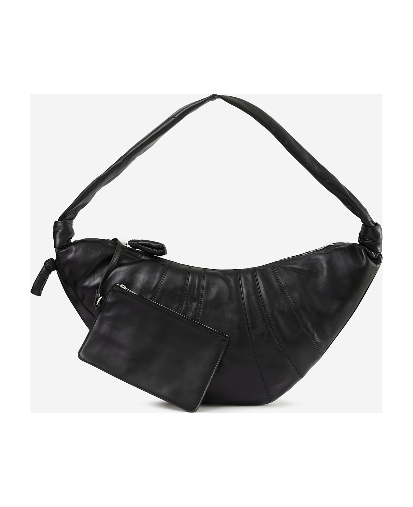 Lemaire Large Croissant Zipped Shoulder Bag - black