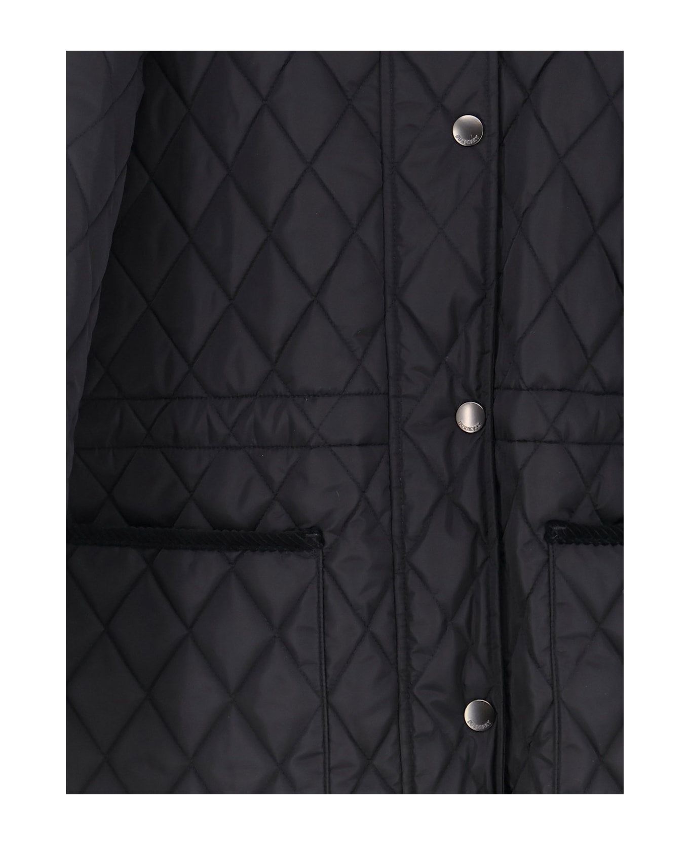 Burberry Bromley Quilted Nylon Jacket - BLACK/SAND IP CHECK