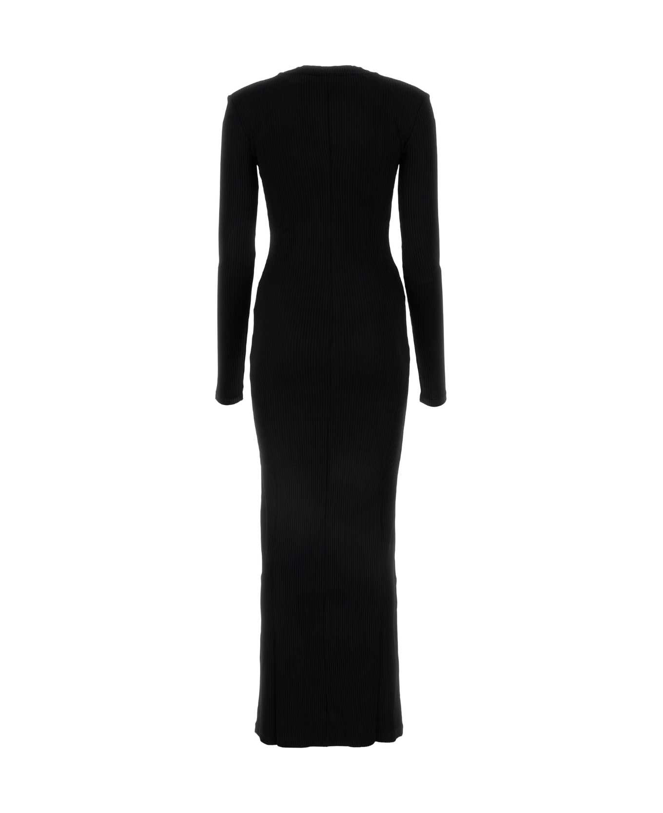 AREA Black Stretch Viscose Dress - BLACK ワンピース＆ドレス