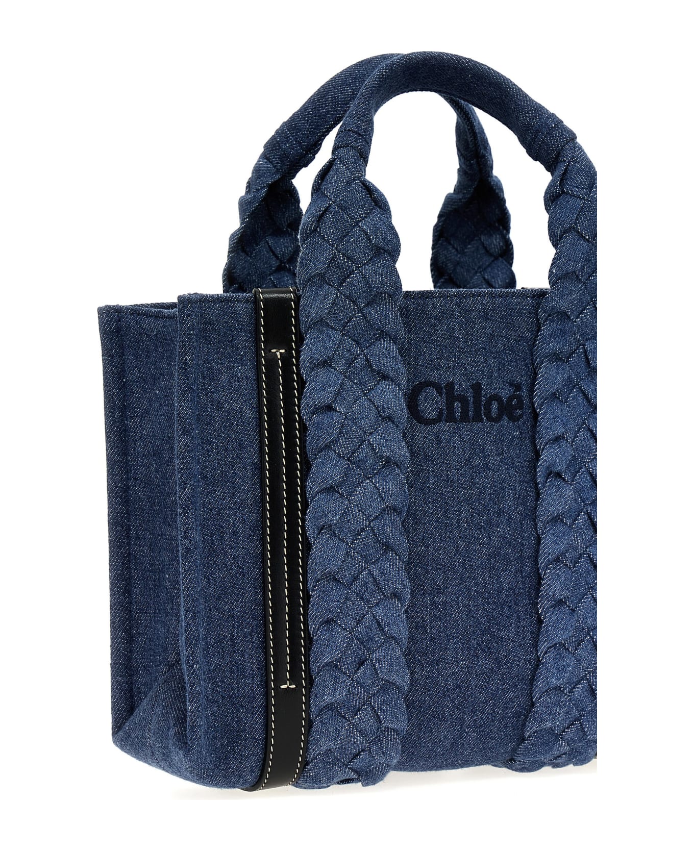 Chloé Woody Denim Handbag - Blue トートバッグ