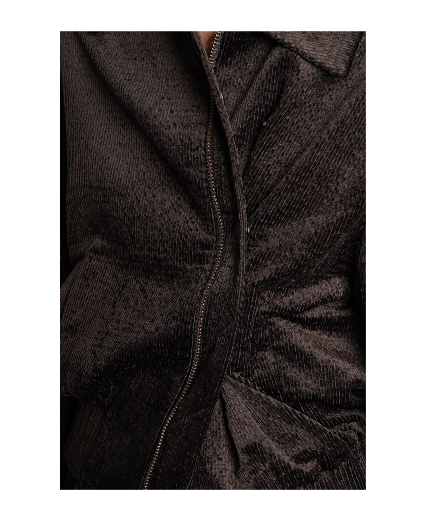 Christopher Esber Bomber Jacket In Brown Cotton - brown