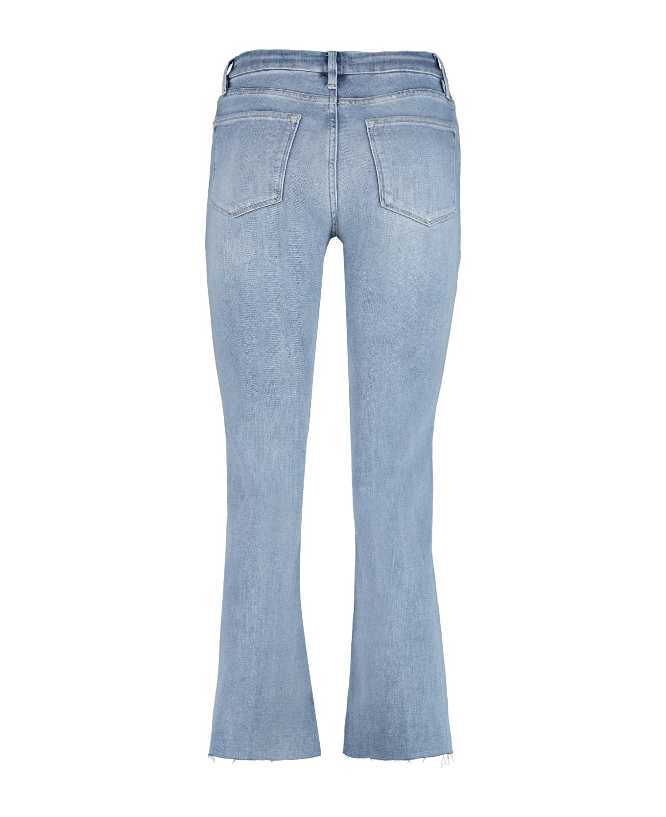 Frame Le Crop Mini Boot Jeans - BLUE