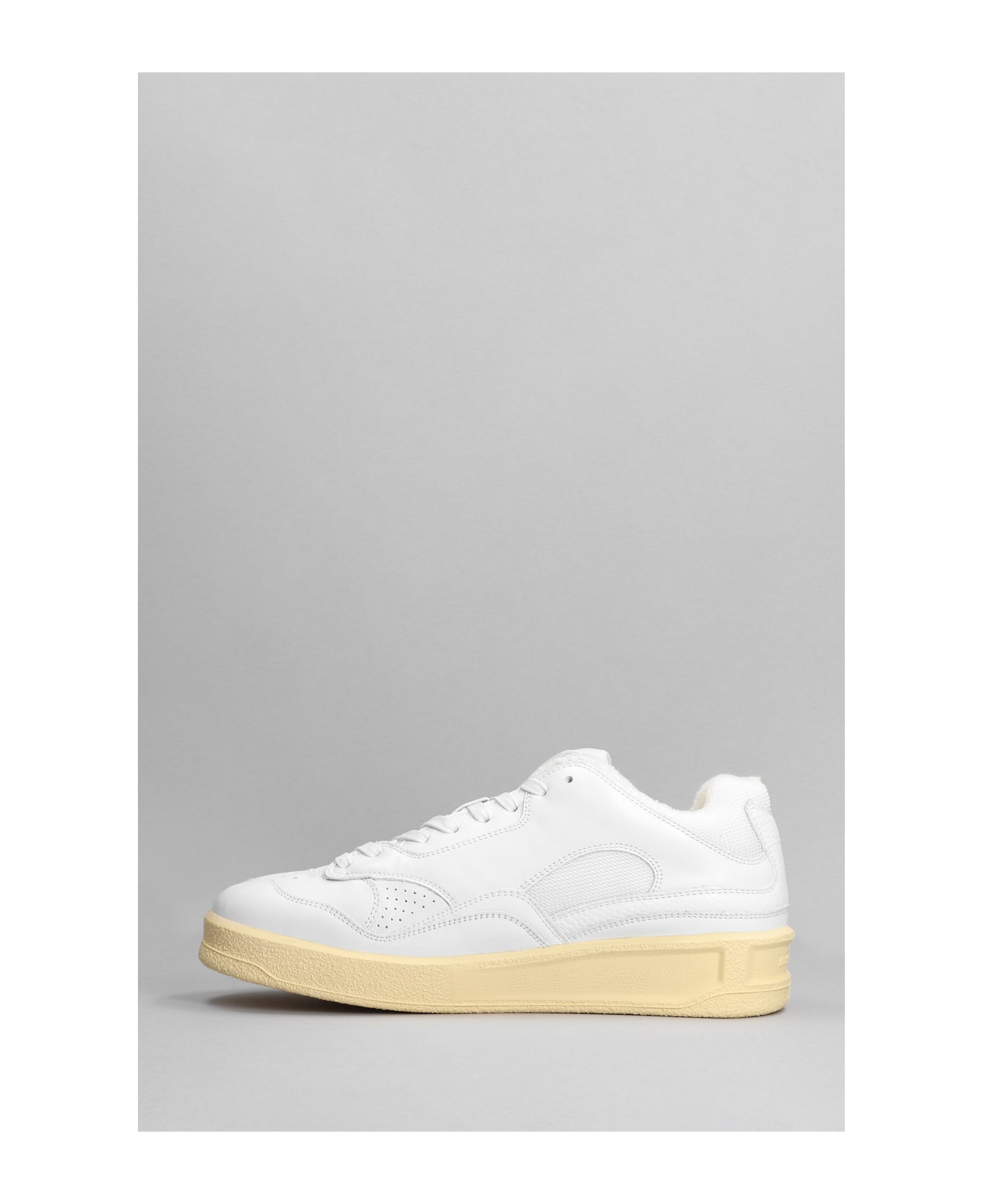 Jil Sander White Leather Sneakers - White スニーカー