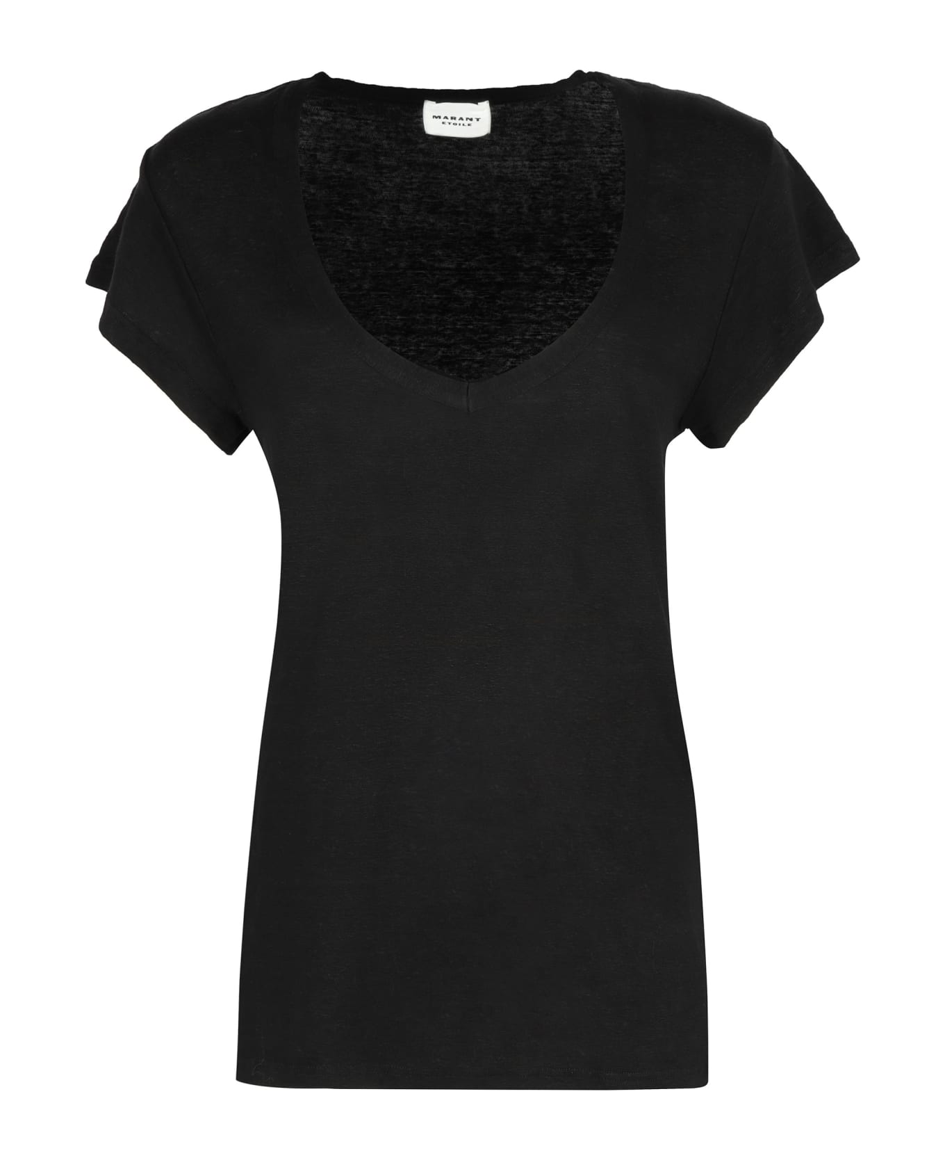 Marant Étoile Linen T-shirt - black