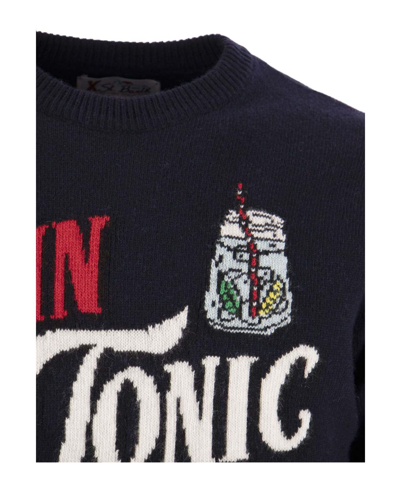 MC2 Saint Barth Gin Tonic Wool And Cashmere Blend Jumper Sweater - BLU ニットウェア