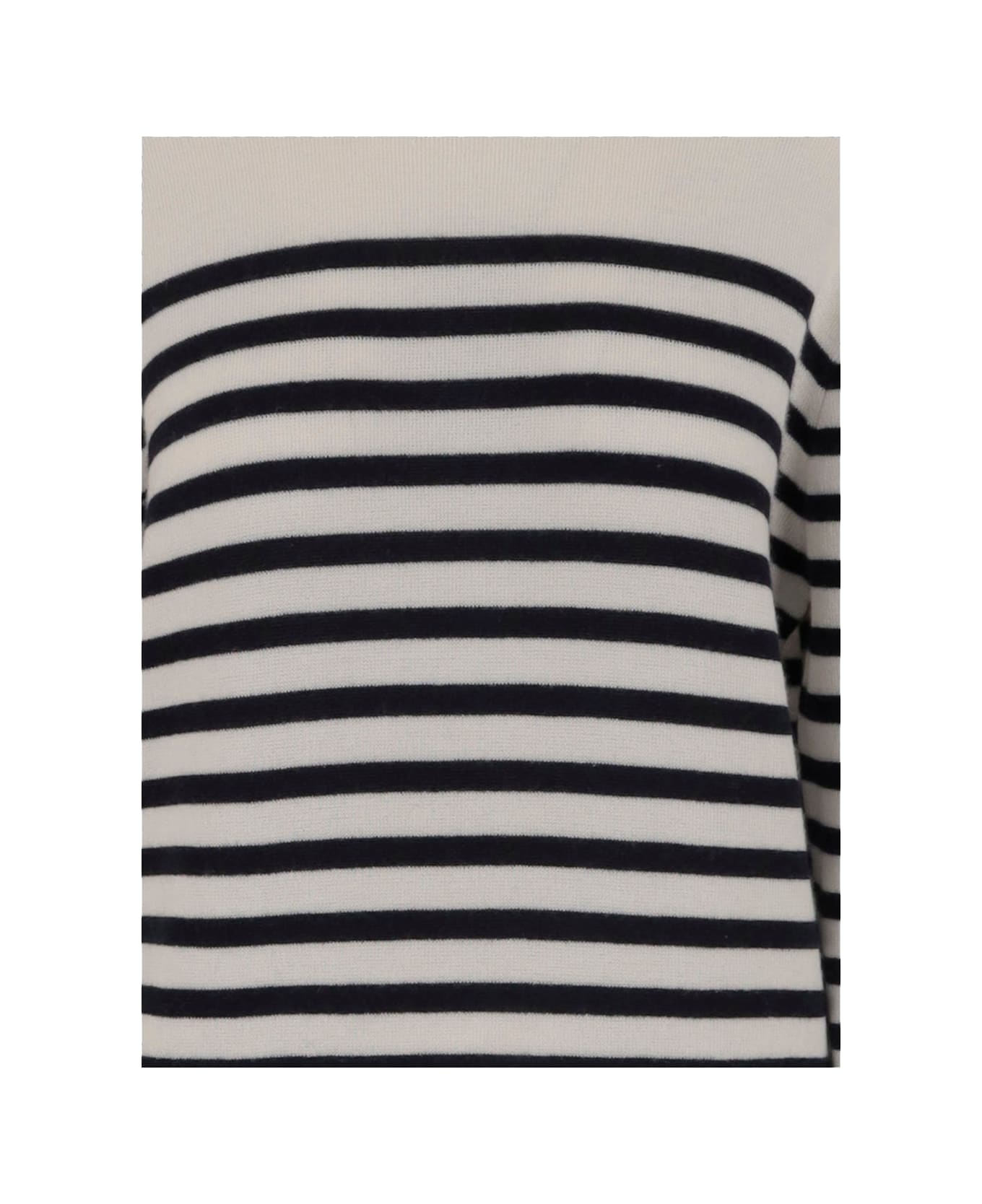 Khaite Purple Stretch Cashmere Sweater - Ivory