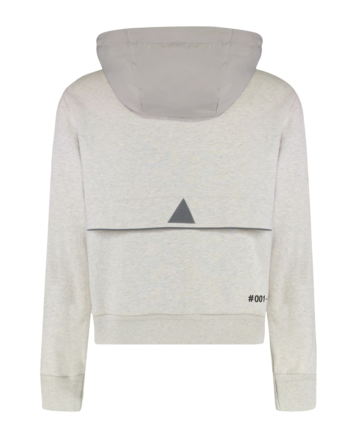 Moncler Grenoble Cotton Full Zip Hoodie - grey