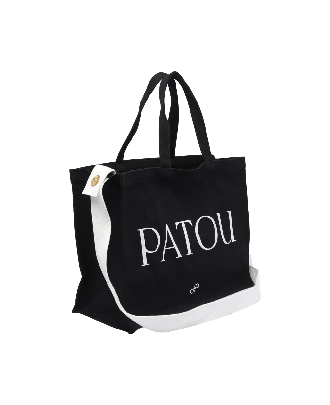 Patou Large Logo Tote Bag - Black トートバッグ