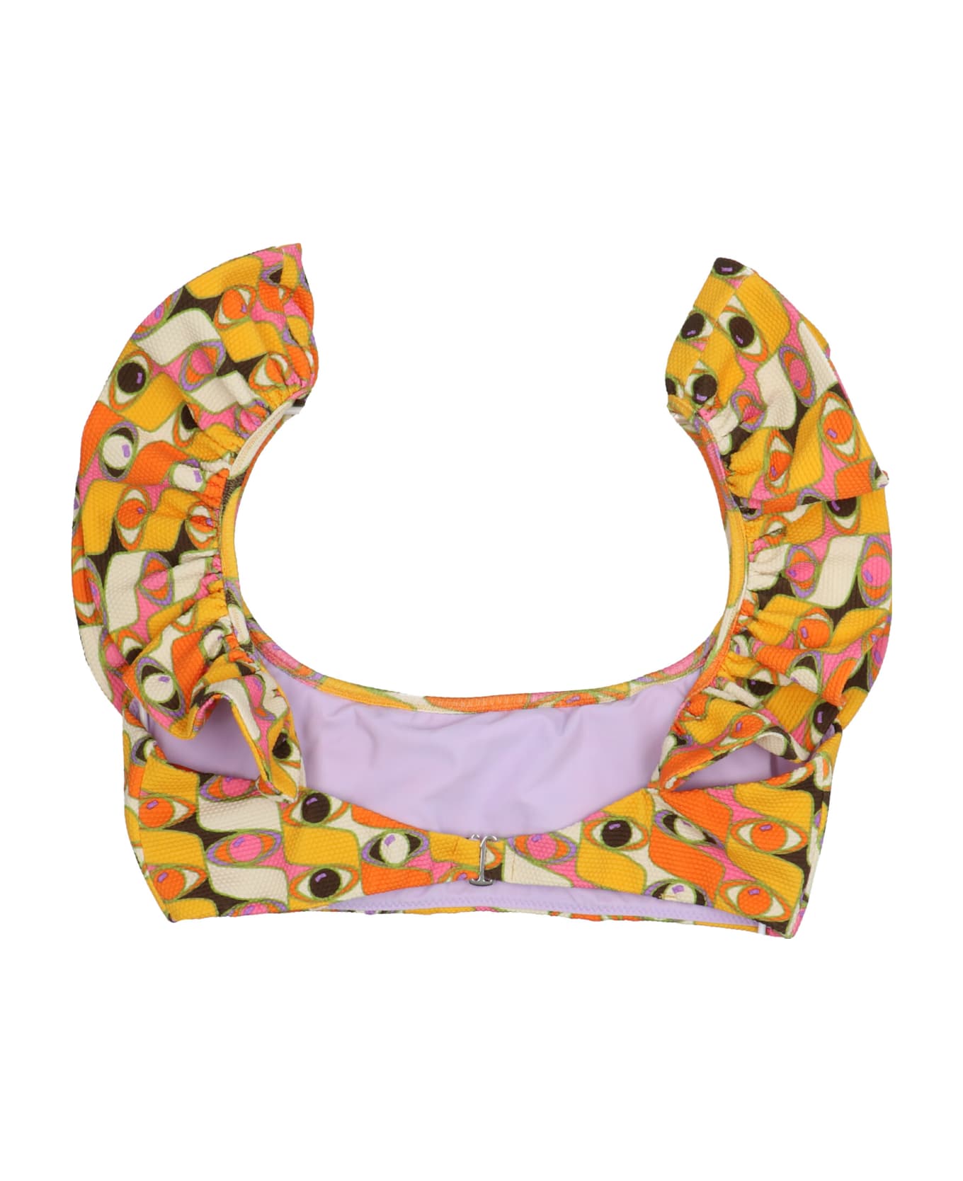 La DoubleJ 'ruffle' Bikini Top - Multicolor