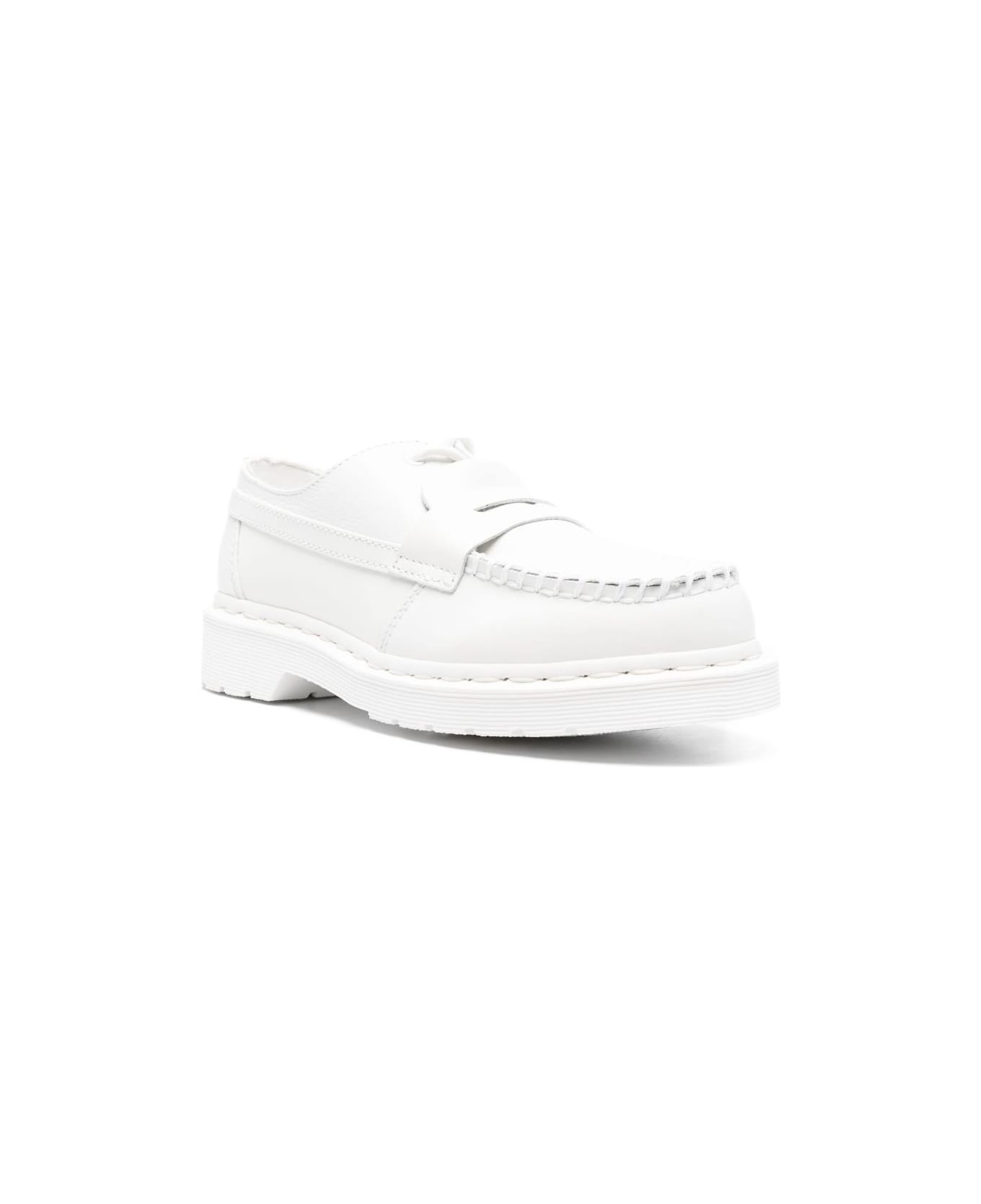 MM6 Maison Margiela Leather Loafers - White