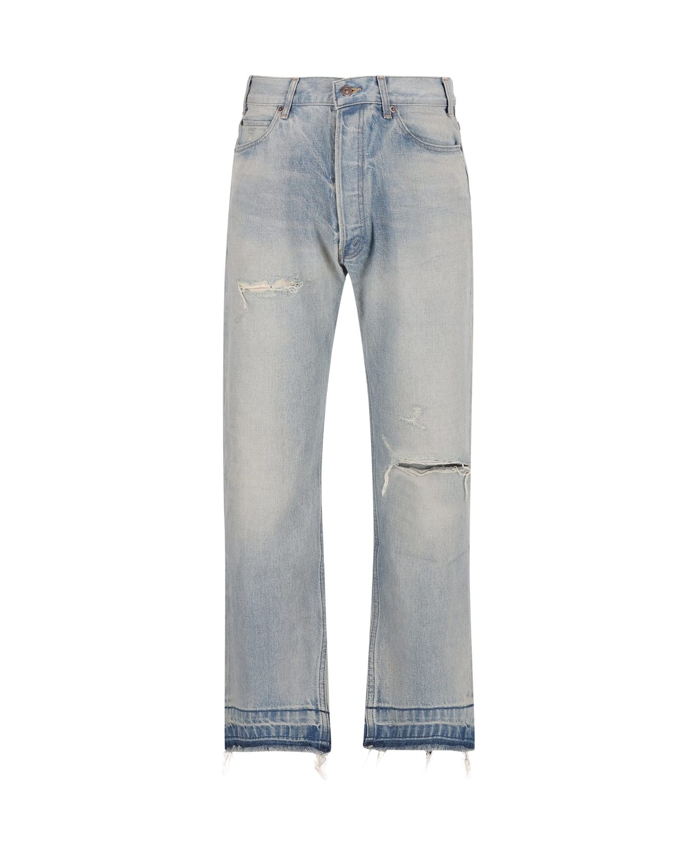 Celine Wesley Distressed Straight Leg Jeans デニム