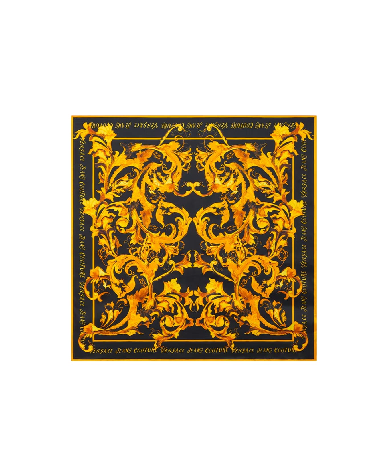 Versace Jeans Couture Silk Scarf - BLACK