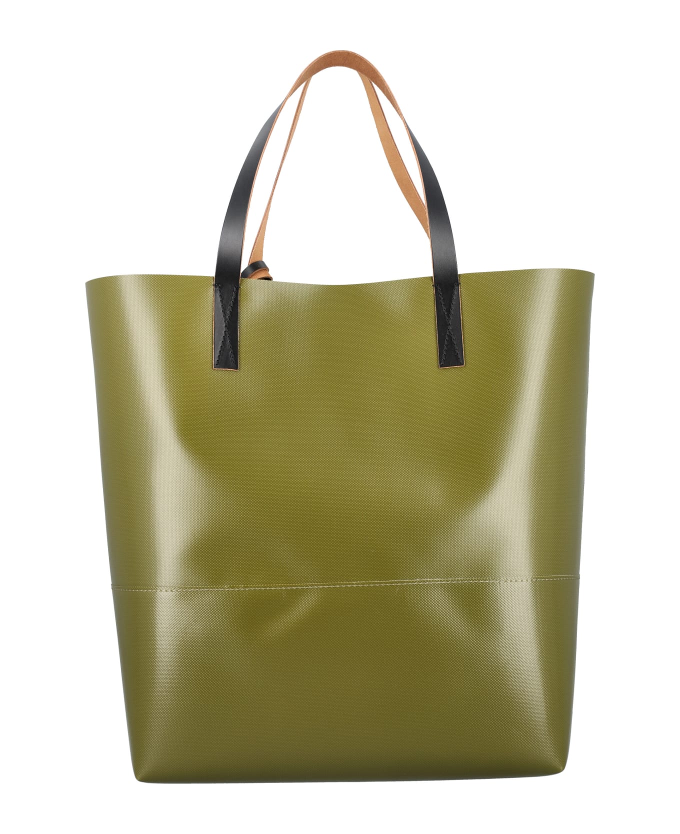 Marni Tribeca Shopping Bag - MILITARY GREEN トートバッグ