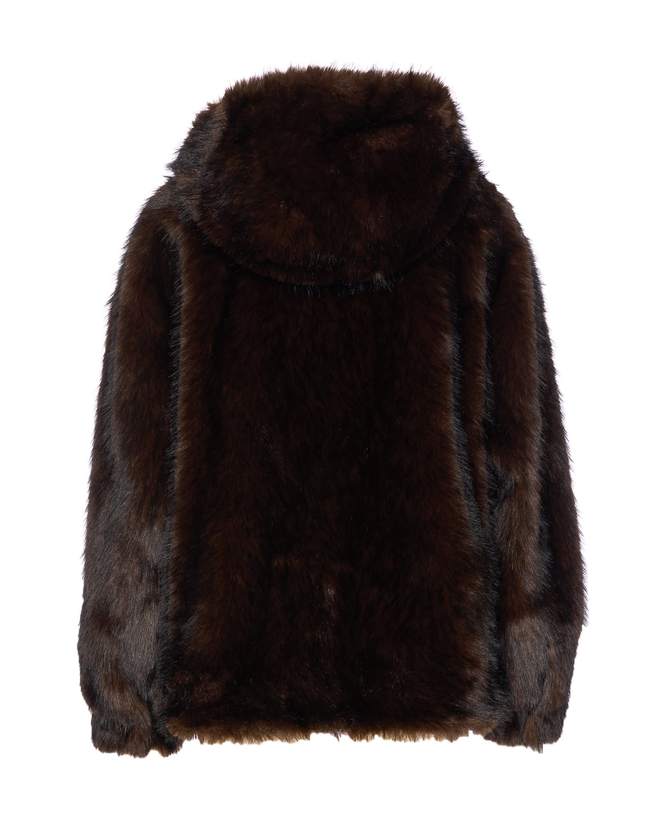 Bully Fake Fur Jacket - Brown