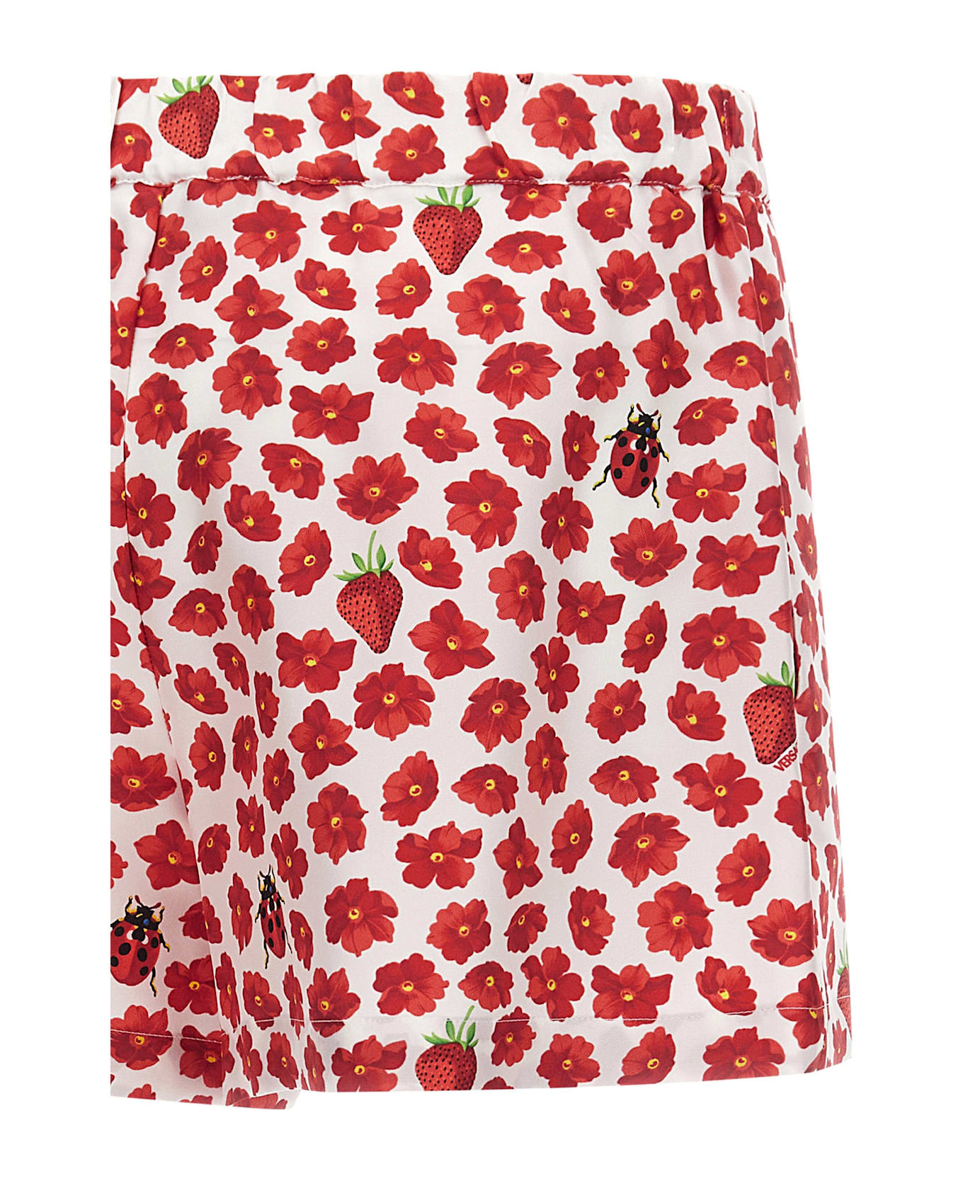 Versace 'strawberry Garden' Shorts - Multicolor