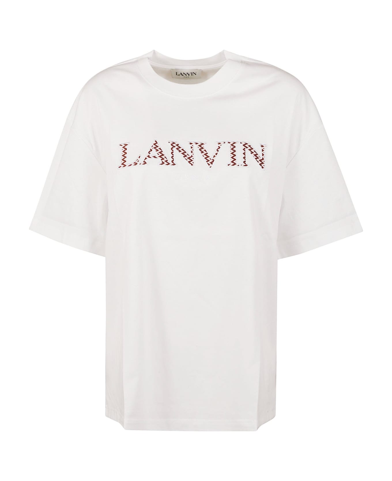 Lanvin Logo Chest T-shirt - Optic White Tシャツ