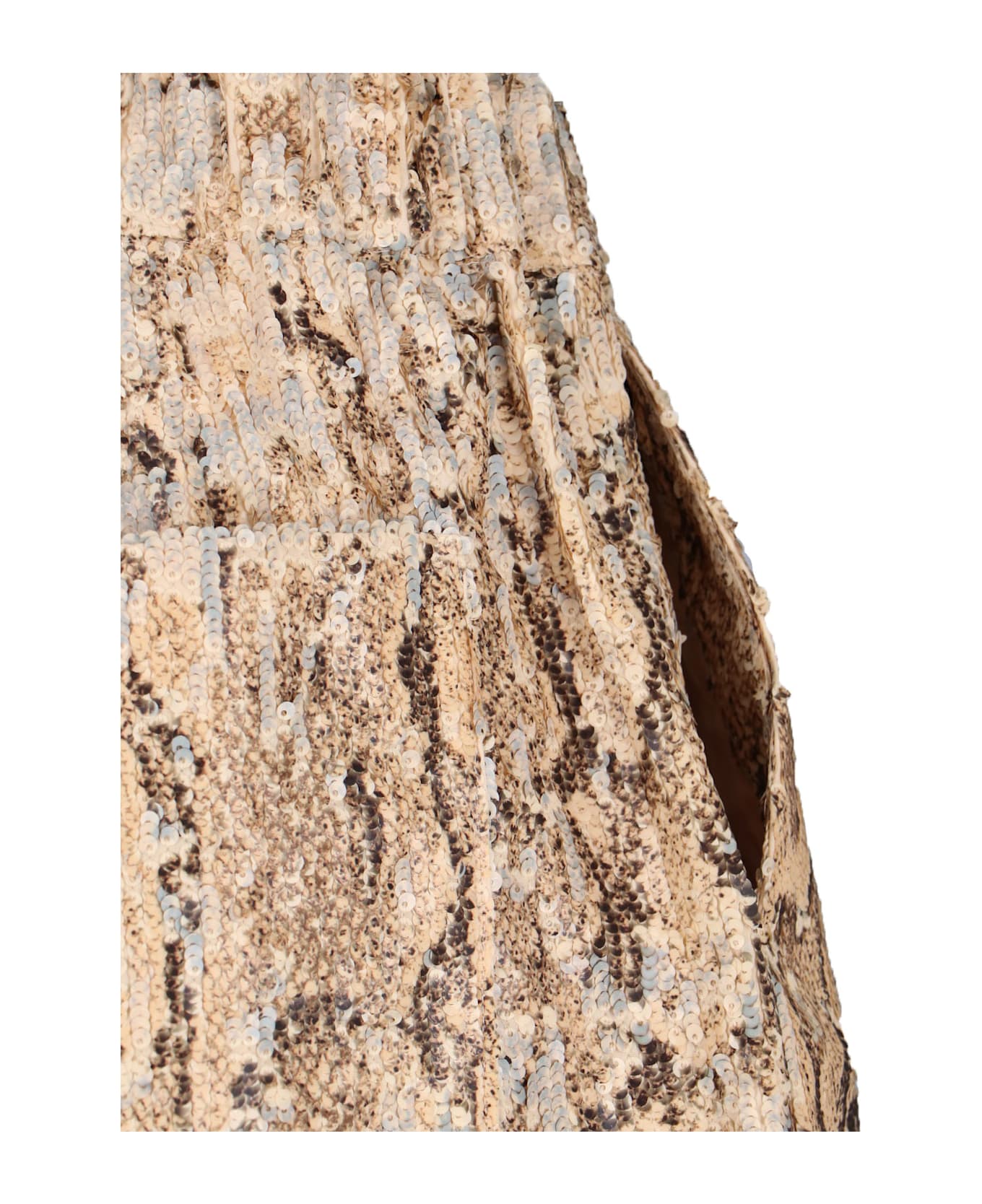 Dries Van Noten Sequin Shorts - Beige