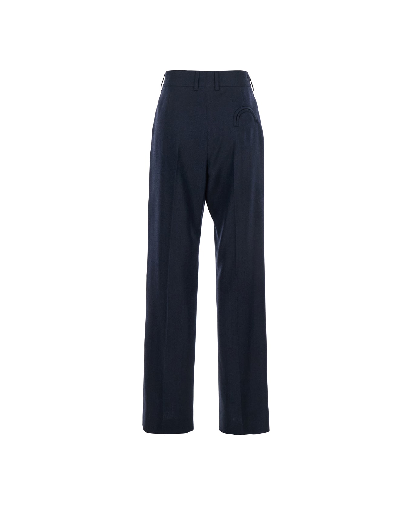 Blazé Milano 
maine
 Blue Pants With Front Pences In Wool Woman - Blu