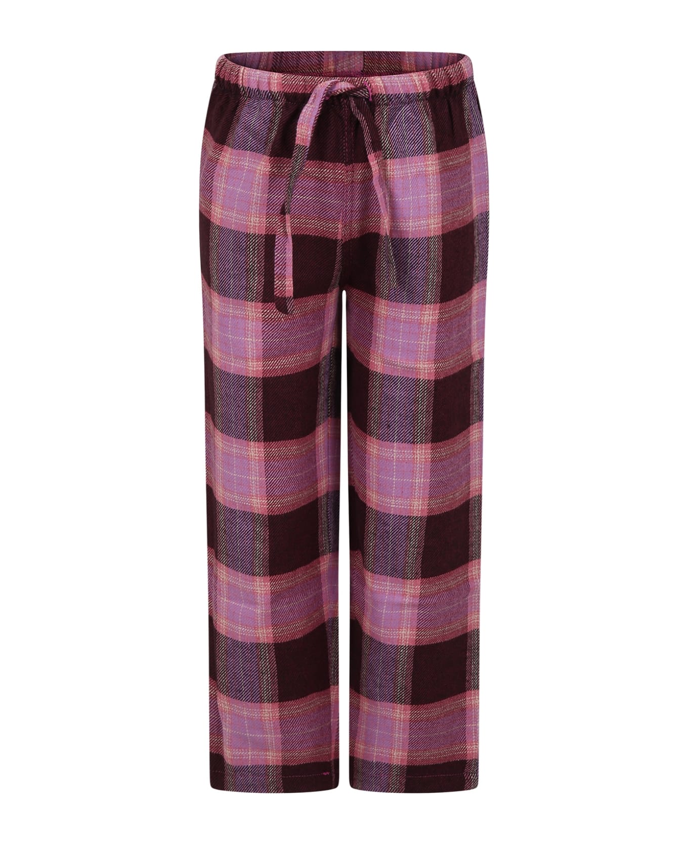 MC2 Saint Barth Pink Pajamas Trousers For Girl - Multicolor