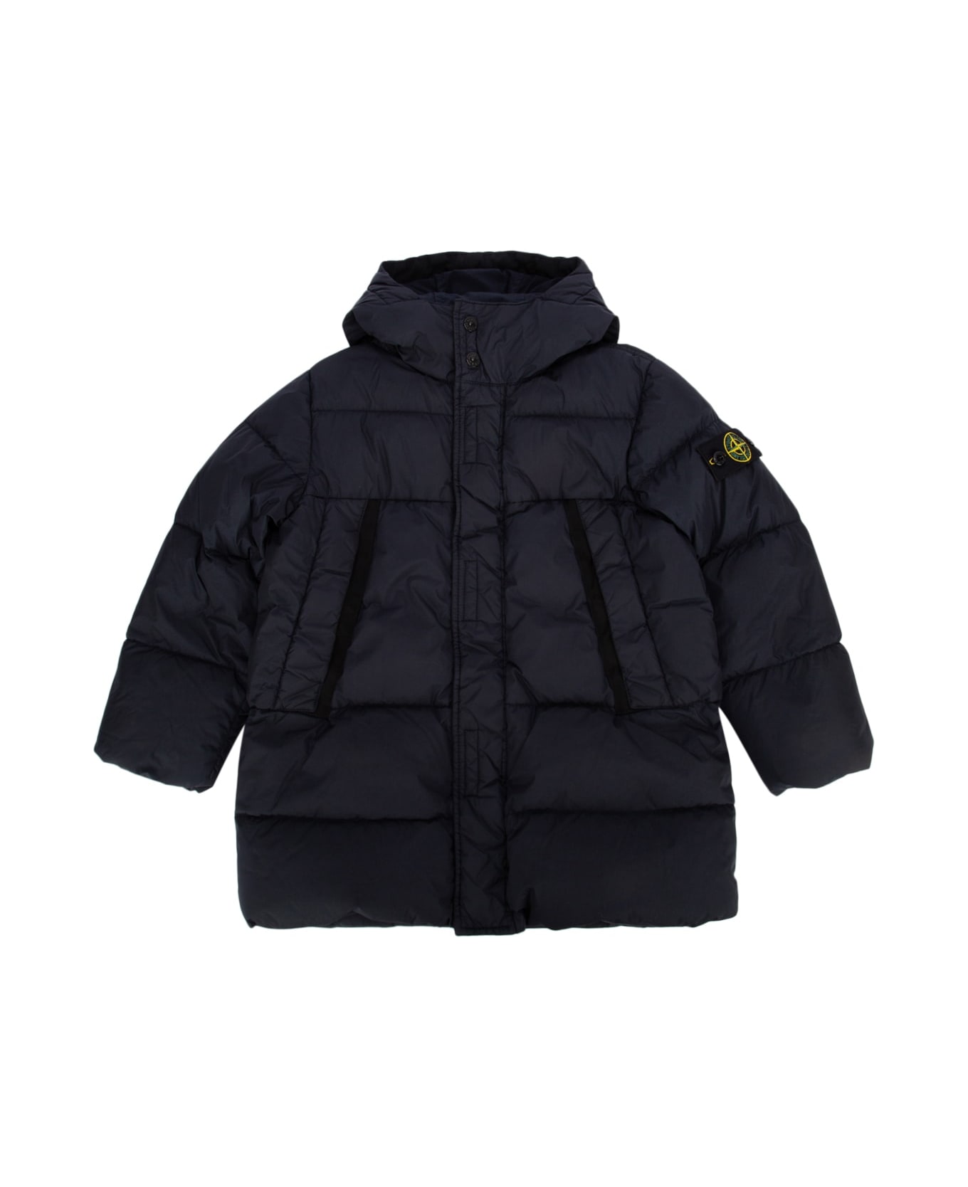 Stone Island Giaccone Vera Piuma Rds - Blue コート＆ジャケット