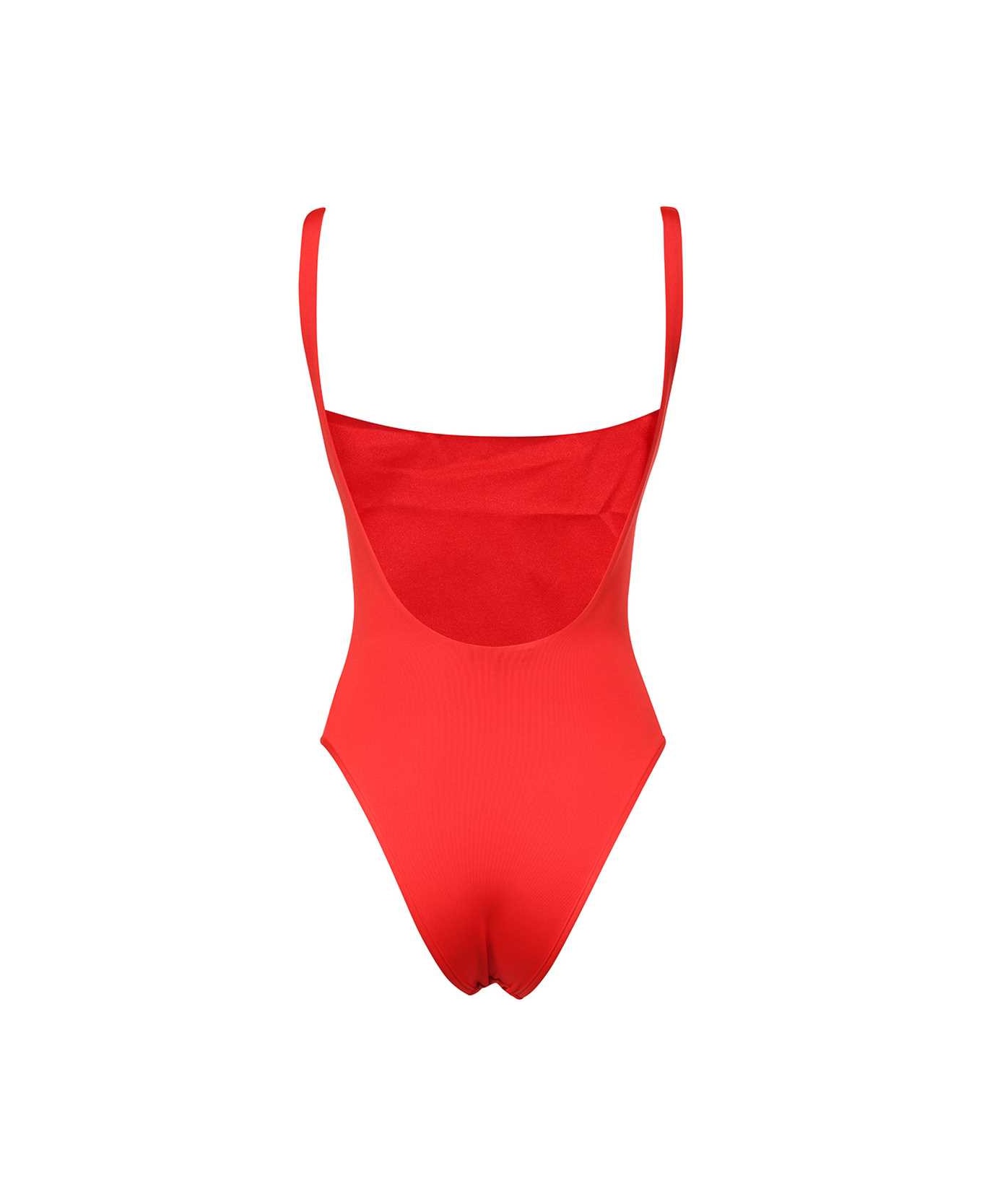 Balmain One-piece Swimsuit - red