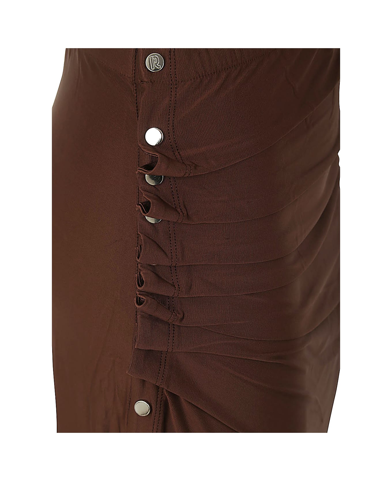 Paco Rabanne Viscose Jersey Skirt - Chocolat