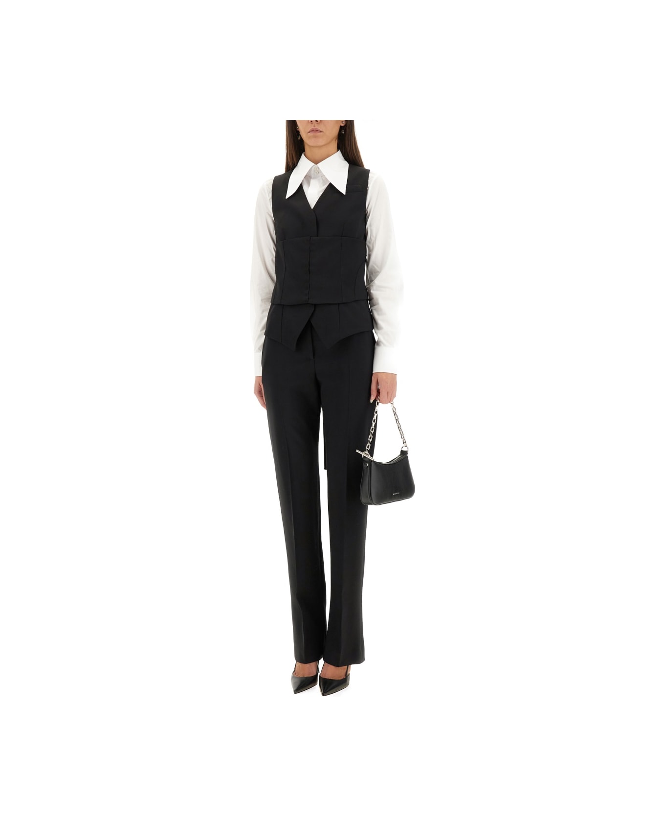 Alexander McQueen Vest Corset - BLACK