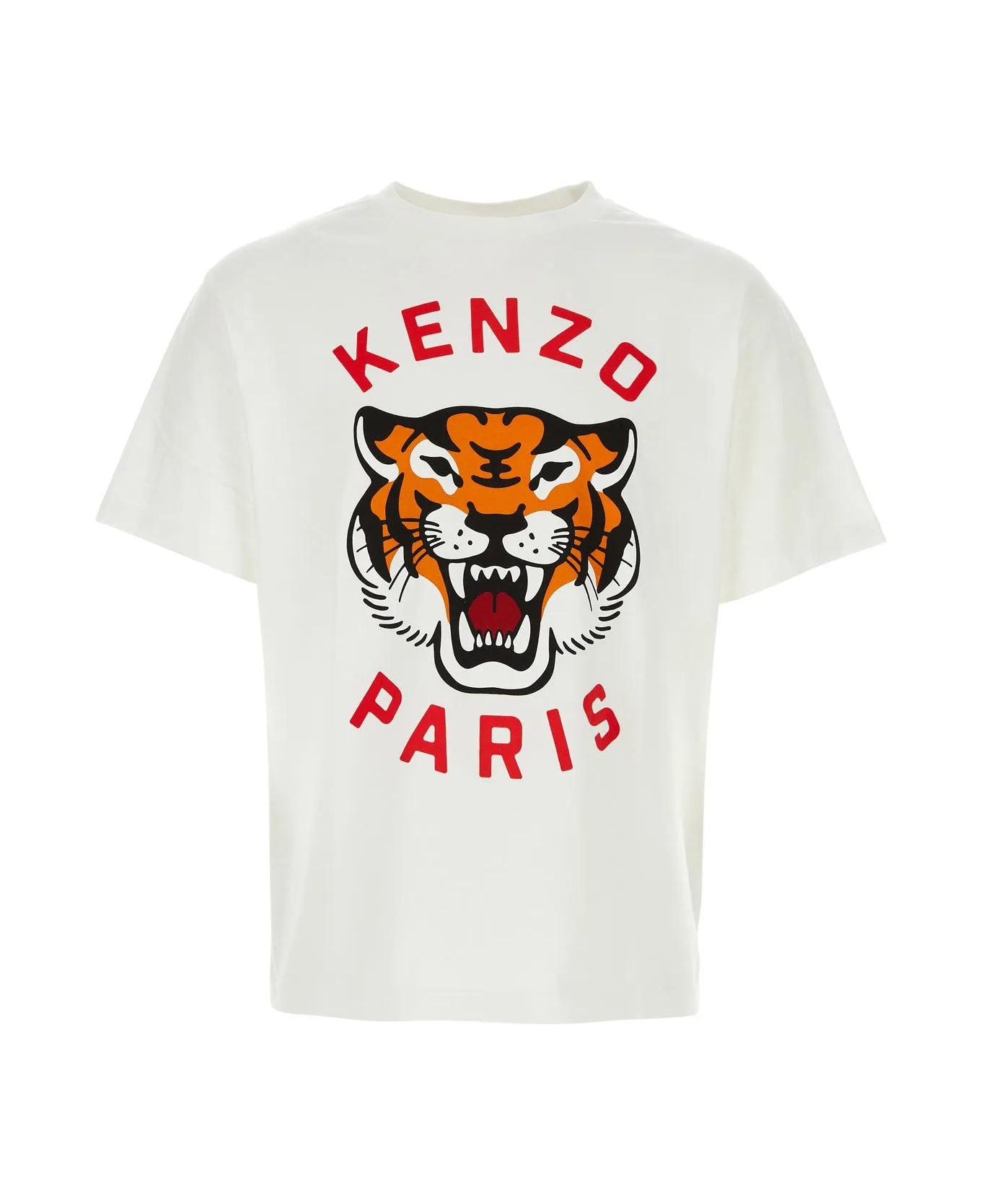 Kenzo Lucky Tiger T-shirt - Off White シャツ